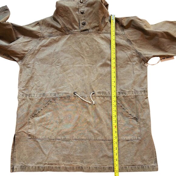 NSF Men’s Small Green Brown Cotton Hooded Jacket Heavy Duty Outdoors Anorak NWOT - Picture 13 of 13